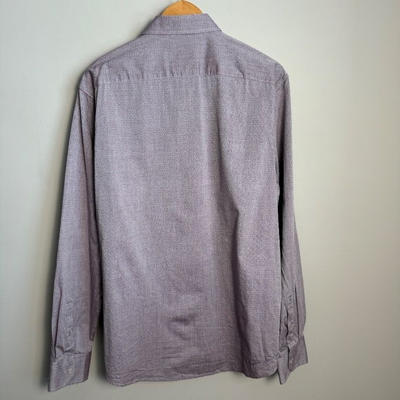 English‎ Laundry Men's Long Sleeve Dress Shirt Button Up Grayish-Purple Size XL - Picture 7 of 16